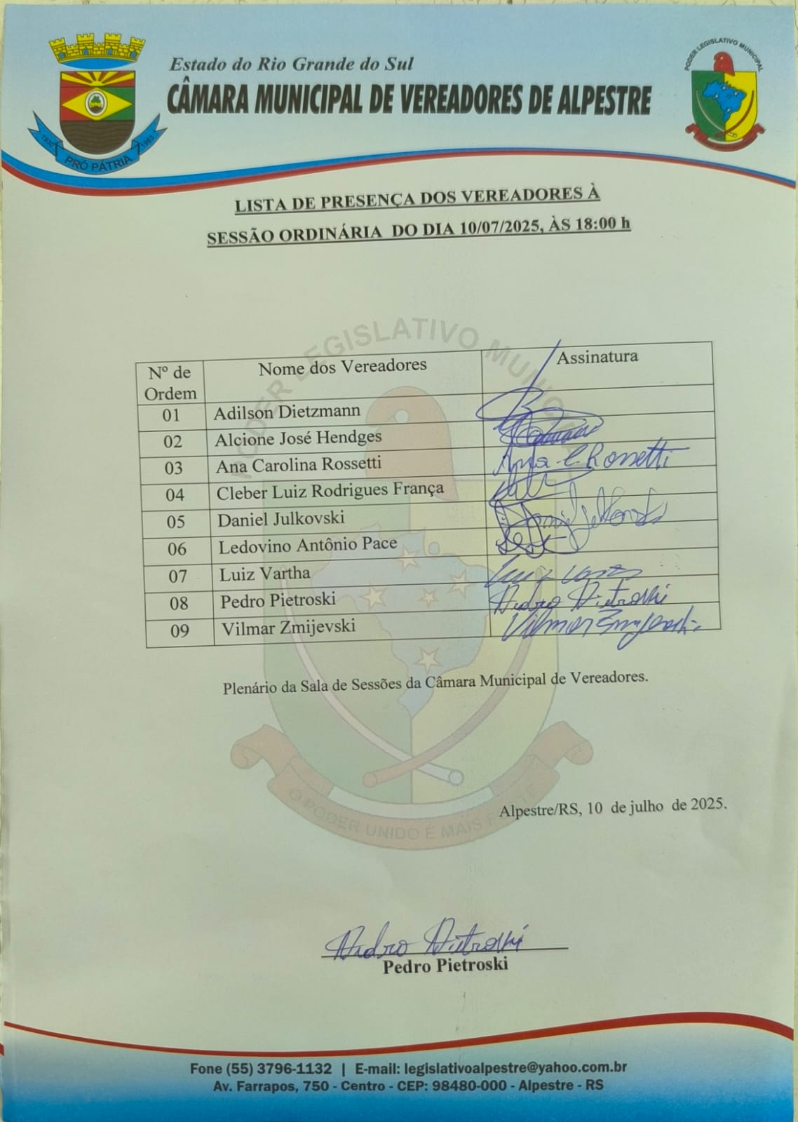 presença